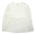 日本然リトテ-古着オンライン-AOZORA BLUE HEAVEN サーマル ロングスリーブ Tシャツ 4 ホワイト コットン go slow caravan取扱い 日本製-AOZORA BLUE HEAVEN Thermal Long Sleeve T-Shirt 4 White Cotton go slow caravan available Japan Made