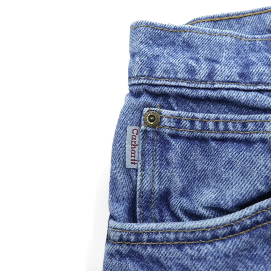 Carhartt Made in USA Flannel Lined Denim Pants, Jeans, XL, Indigo Lining, Check, Big Size B21DST