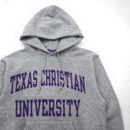 Champion 00年代 カレッジプリント プルオーバーパーカー S グレー TEXAS CHRISTIAN UNIVERSITY