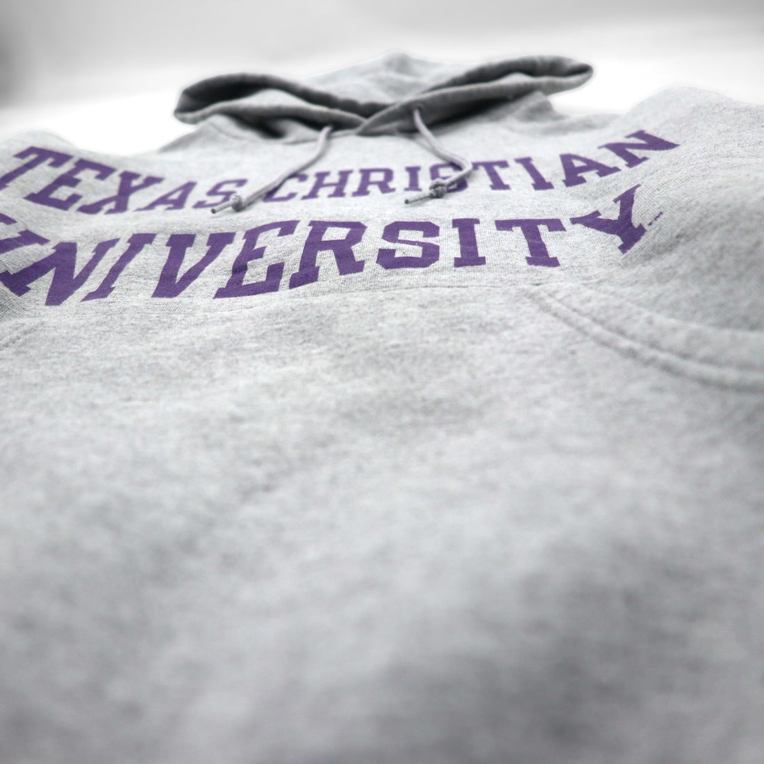 Champion 00年代 カレッジプリント プルオーバーパーカー S グレー TEXAS CHRISTIAN UNIVERSITY
