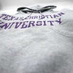 Champion 00年代 カレッジプリント プルオーバーパーカー S グレー TEXAS CHRISTIAN UNIVERSITY