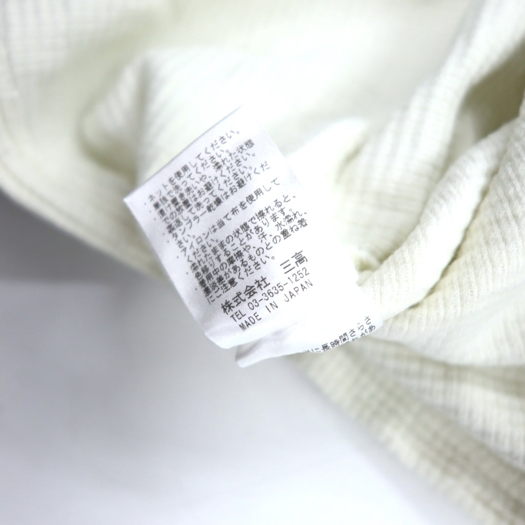 AOZORA BLUE HEAVEN Thermal Long Sleeve T-Shirt 4 White Cotton go slow caravan Made in Japan