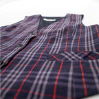Burberrys Old Nova Check Gilet Vest Medium Navy Cotton