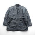 U.S. AIR FORCE COMMANDING OFFICER レザー カーコート ジャケット XL ブラック