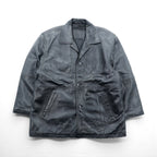 U.S. AIR FORCE COMMANDING OFFICER レザー カーコート ジャケット XL ブラック