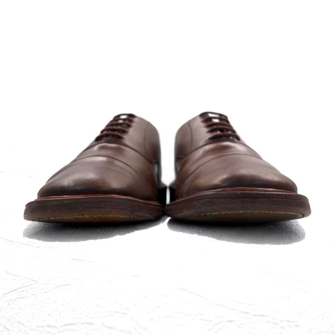 Tricker's × Margaret Howell イングランド製 ドレスシューズ 24.5-25cm ブラウン レザー グッドイヤーウェルト製法 ストレートチップ 6395