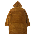 Schott USA Corduroy Duffel Coat 38 Brown Cotton Quilted Liner