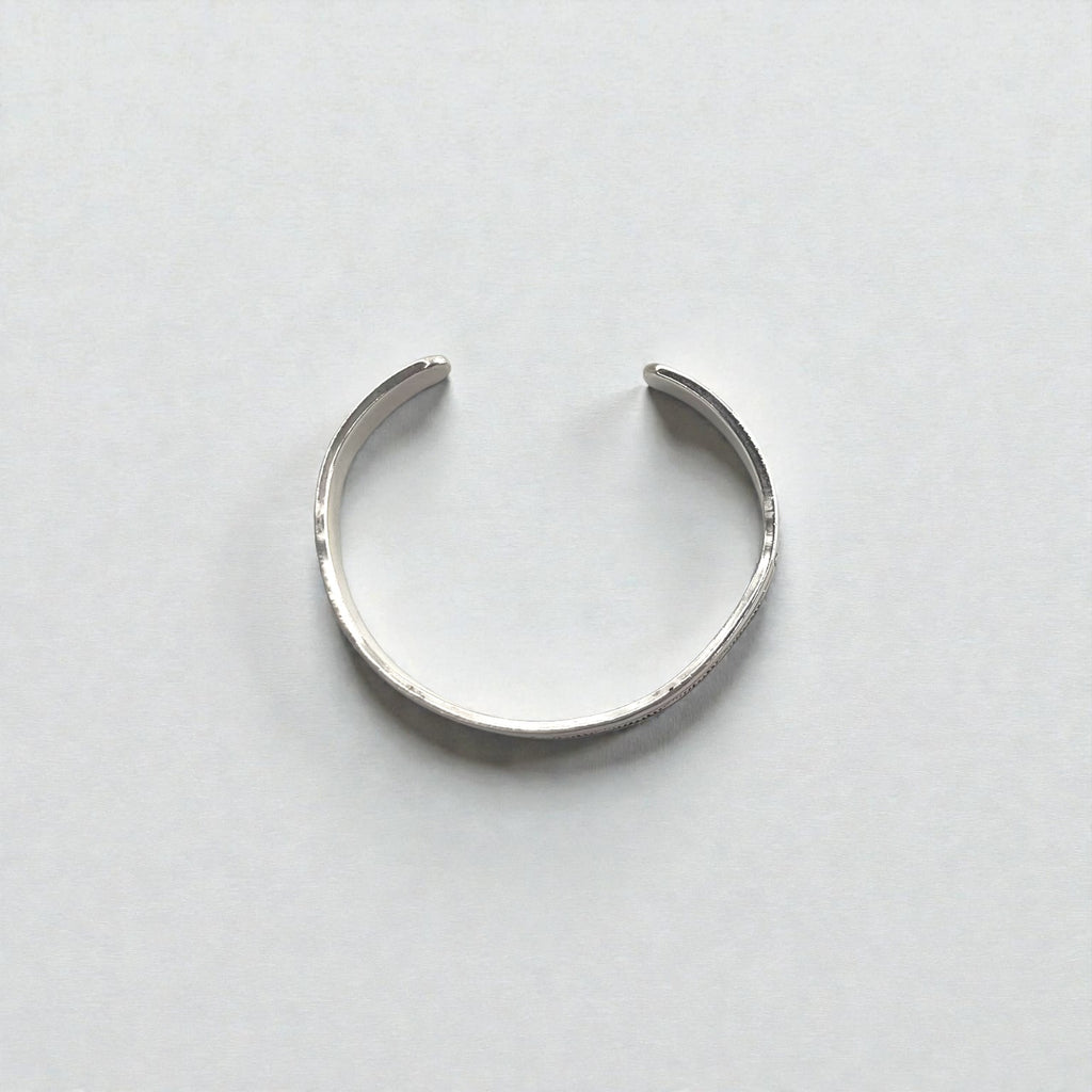 Navajo Indian Jewelry ナバホ族 Rick Enriquez バングル シルバー RE STERLING 刻印 カフ ブレスレット スタンプワーク インディアンジュエリー