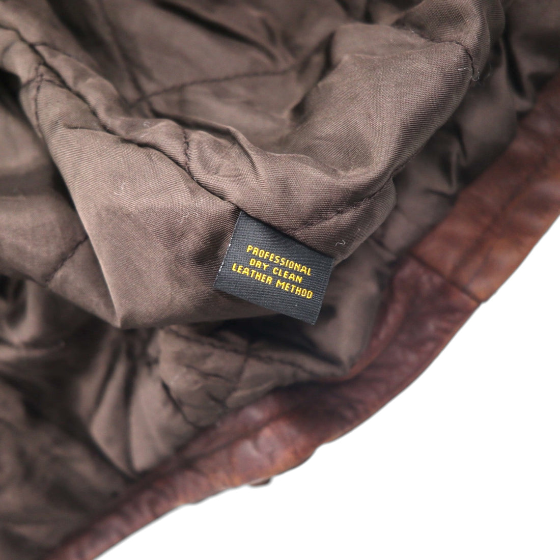 POLO JEANS COMPANY RALPH LAUREN 90s Vintage Single Riders Leather Jacket L Brown Quilted Liner