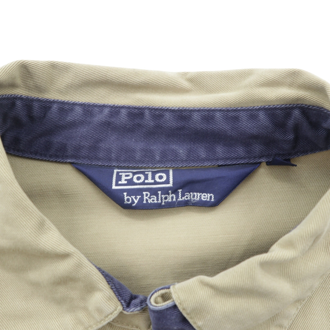 Polo Ralph Lauren 90s Swing Top Harrington Jacket L Beige Small Pony Embroidery Chin Strap