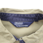 Polo Ralph Lauren 90s Swing Top Harrington Jacket L Beige Small Pony Embroidery Chin Strap