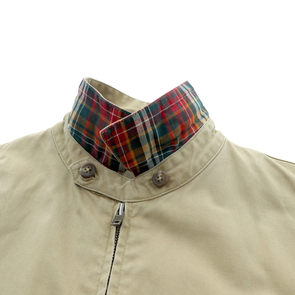 Polo Ralph Lauren 90s Swing Top Harrington Jacket L Beige Small Pony Embroidery Chin Strap