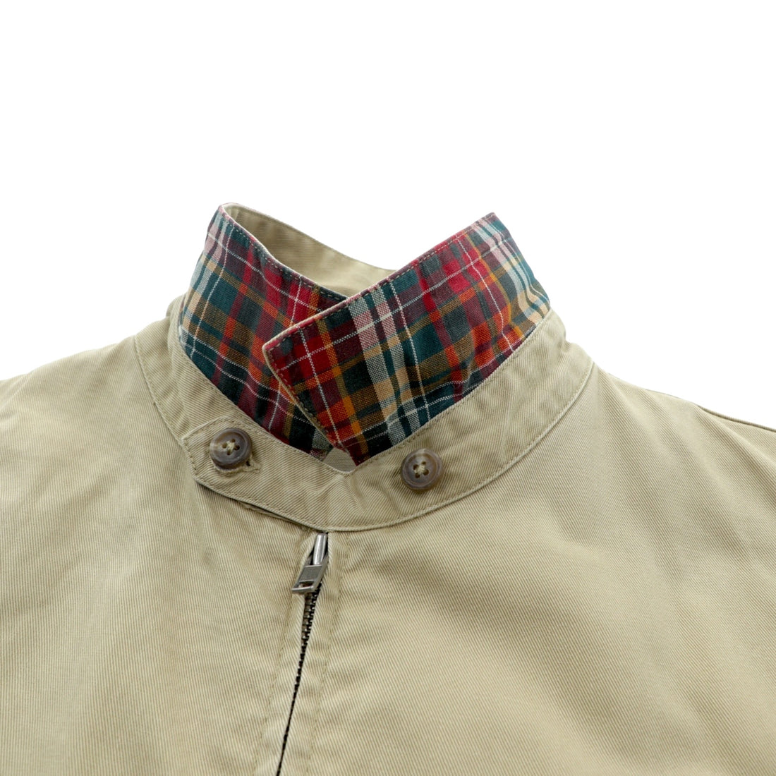 Polo Ralph Lauren 90s Swing Top Harrington Jacket L Beige Small Pony Embroidery Chin Strap