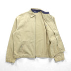 Polo Ralph Lauren 90s Swing Top Harrington Jacket L Beige Small Pony Embroidery Chin Strap