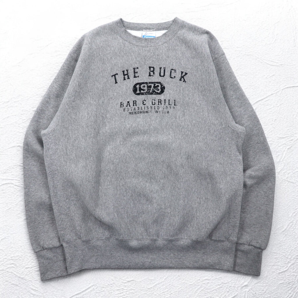 USA製 90年代 SANTEE PLATINUM リバースウィーブ スウェット XL グレー THE BUCK