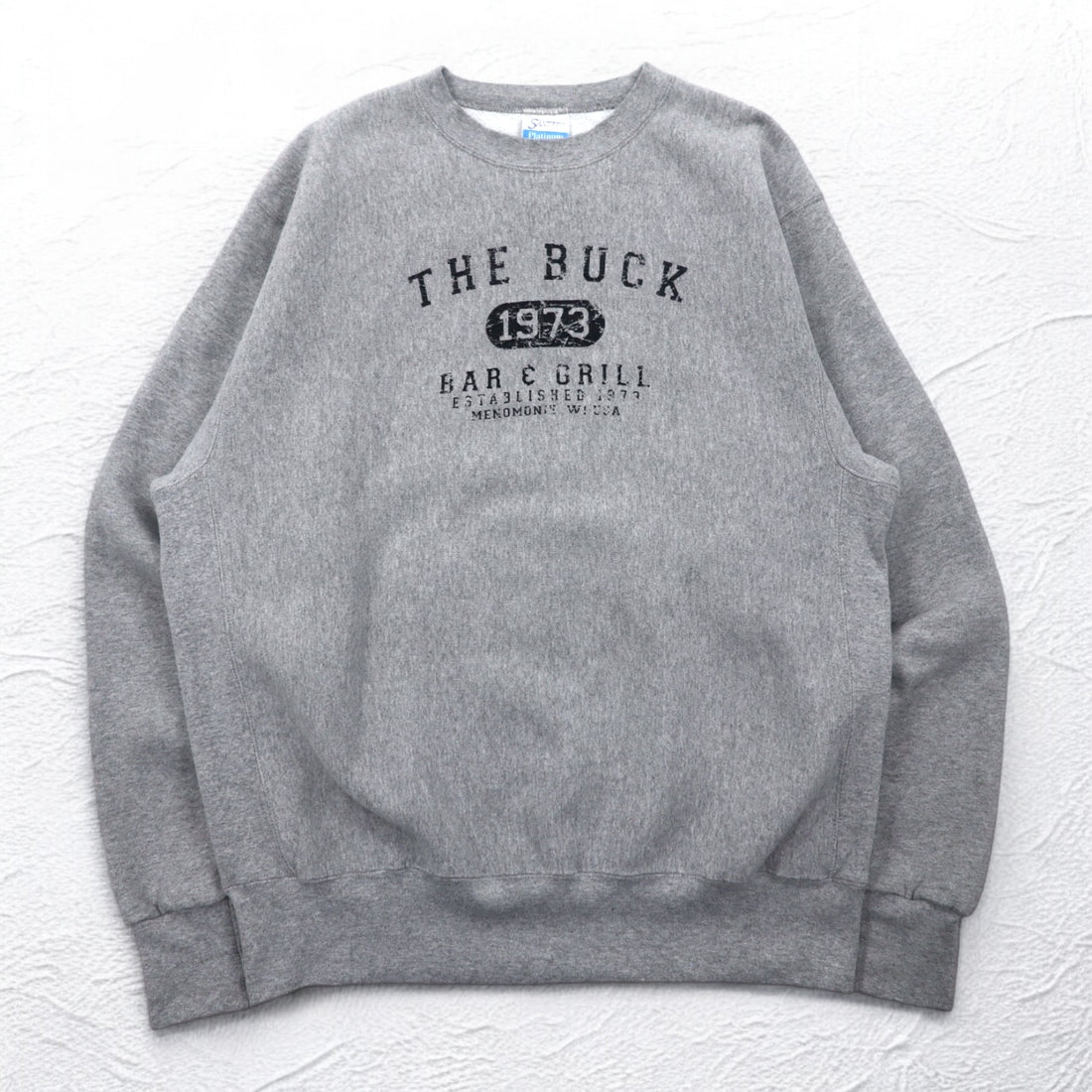 USA製 90年代 SANTEE PLATINUM リバースウィーブ スウェット XL グレー THE BUCK