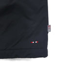 NAPAPIJRI Anorak Parka, Fleece-Lined, Half-Zip Nylon Jacket, Size L, Black, N0YGNJ