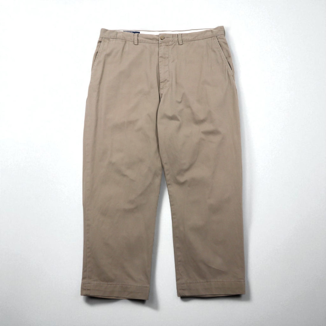 Polo Ralph Lauren 90s Wide Tapered Polo Chino Pants, Size XL, Beige, Classic Polo Chino