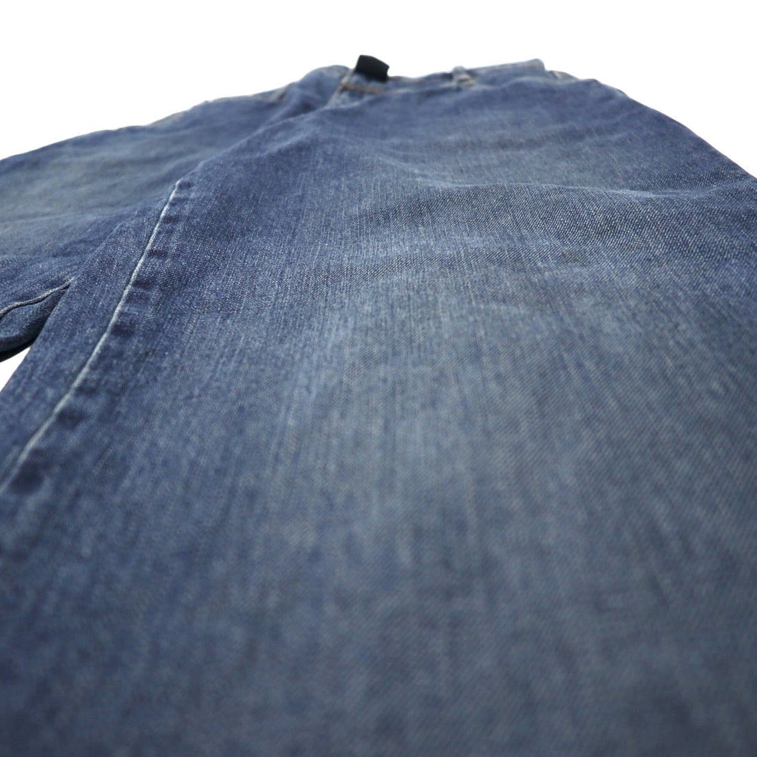 MARITHE FRANCOIS GIRBAUD Baggy Tapered Denim Pants S Blue Cotton Zipper Fly Made in Japan
