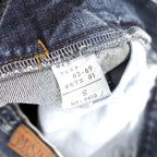 MARITHE FRANCOIS GIRBAUD Baggy Tapered Denim Pants S Blue Cotton Zipper Fly Made in Japan
