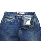 AALTO Tapered Denim Pants Size 34 Indigo Blue PRA3-LM-1001 Made in Turkey