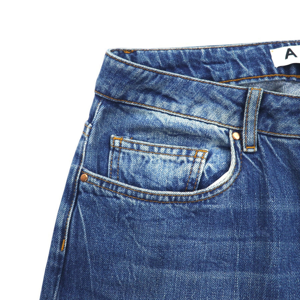 AALTO Tapered Denim Pants Size 34 Indigo Blue PRA3-LM-1001 Made in Turkey
