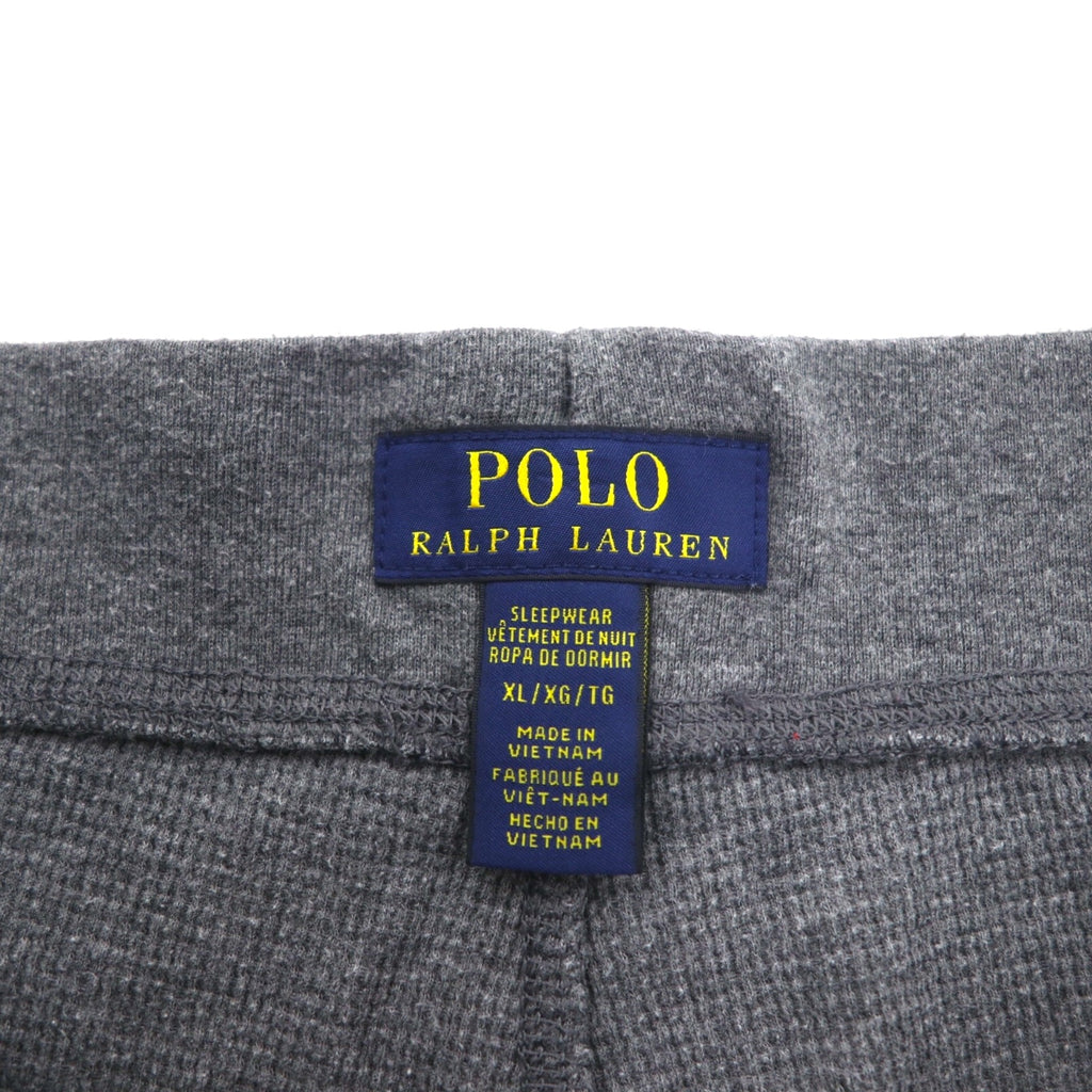POLO RALPH LAUREN サーマル イージーパンツ ジョガーパンツ XL グレー スモールポニー刺繍 SLEEPWEAR