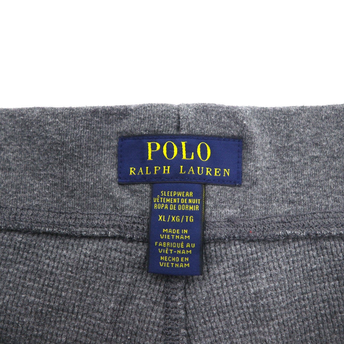 POLO RALPH LAUREN サーマル イージーパンツ ジョガーパンツ XL グレー スモールポニー刺繍 SLEEPWEAR