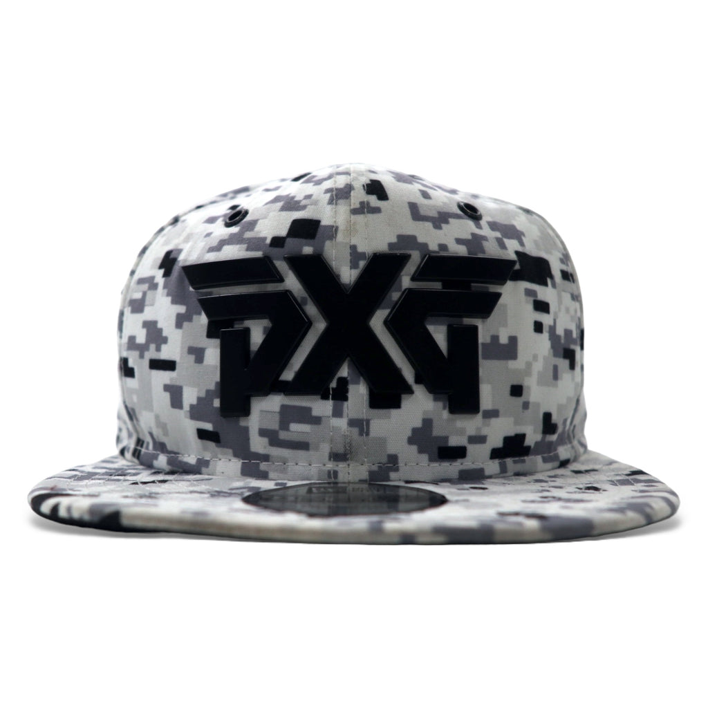日本然リトテ-古着オンライン-NEW ERA × PXG ベースボールキャップ ONE スナップバック グレー デジタルカモ ポリエステル ロゴプレート FAIRWAY CAMO 9TWENTY CAP-NEW ERA × PXG Baseball Cap ONE Snap Back Gray Digital Camo Polyester Logo Plate Fairway CAMO 9tWenty Cap