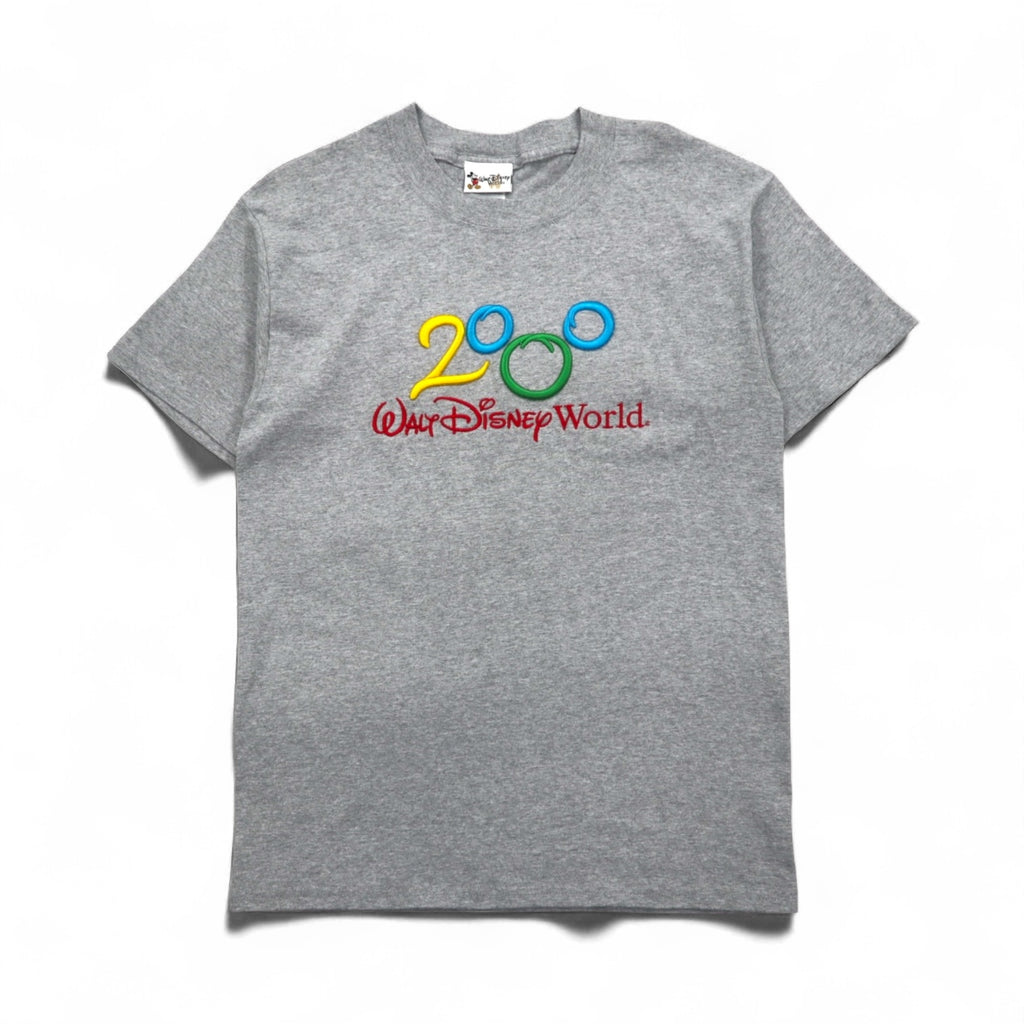 Walt Disney World 00s Disney Mickey Mouse 2000 Millennium T-shirt M Gray Unused