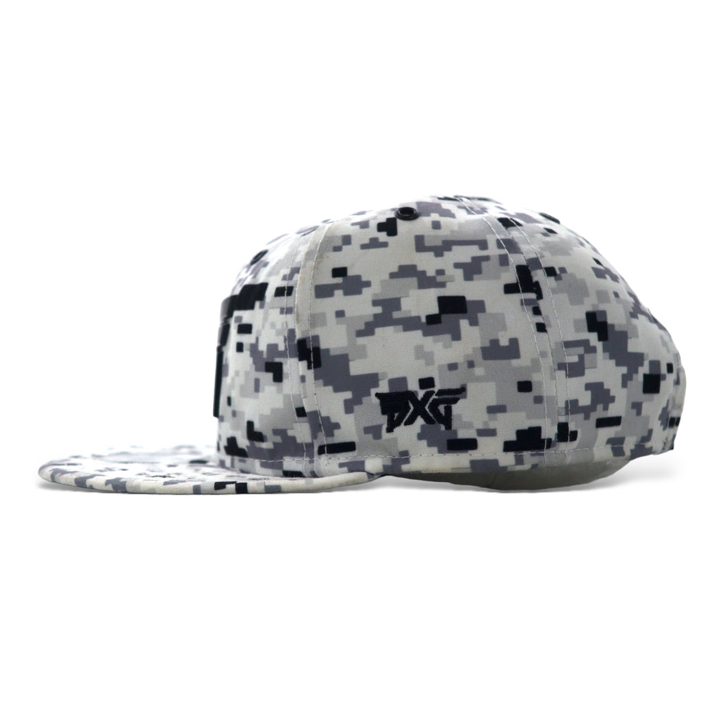 NEW ERA × PXG Baseball Cap ONE Snapback Gray Digital Camo Polyester Logo Plate FAIRWAY CAMO 9TWENTY CAP