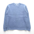 L.L.Bean 90s Ribbed Knit Sweater, XL, Blue Cotton, Crew Neck, JSA6