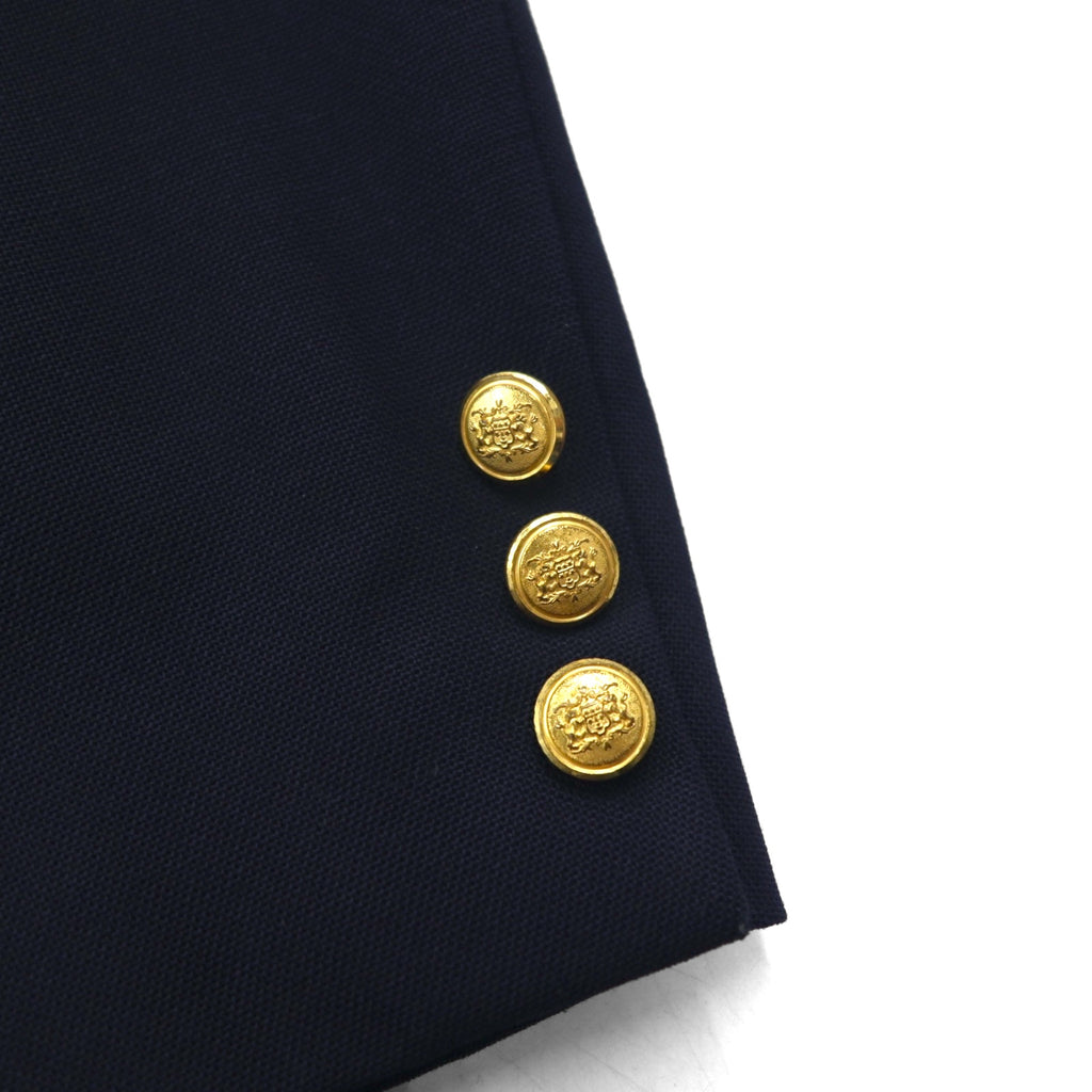 80s USA UNION MADE Vintage Navy Blazer Joshua Trent 80年代 USA製 2B テーラードジャケット L ユニオンメイド ACTWUタグ 金ボタン 紺ブレ
