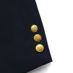 80s USA UNION MADE Vintage Navy Blazer Joshua Trent 80年代 USA製 2B テーラードジャケット L ユニオンメイド ACTWUタグ 金ボタン 紺ブレ