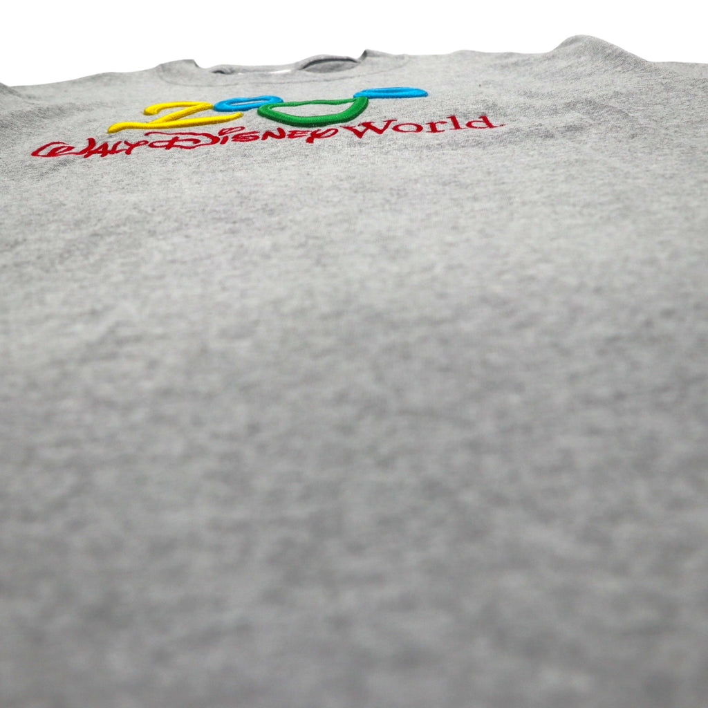 Walt Disney World 00s Disney Mickey Mouse 2000 Millennium T-shirt M Gray Unused
