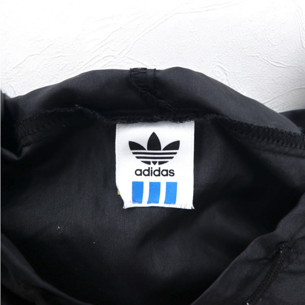 adidas 90s Descente Piste Pullover Nylon Parka ML 3 Stripes Double Sided Logo Print Made in Japan