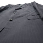 Polo by Ralph Lauren Italian made 2B tailored jacket L navy striped wool sheepskin