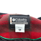 Columbia 00s Leather Varsity Jacket, XL, Red Wool, Gilcrest Check, PM3341, XCO Cowhide