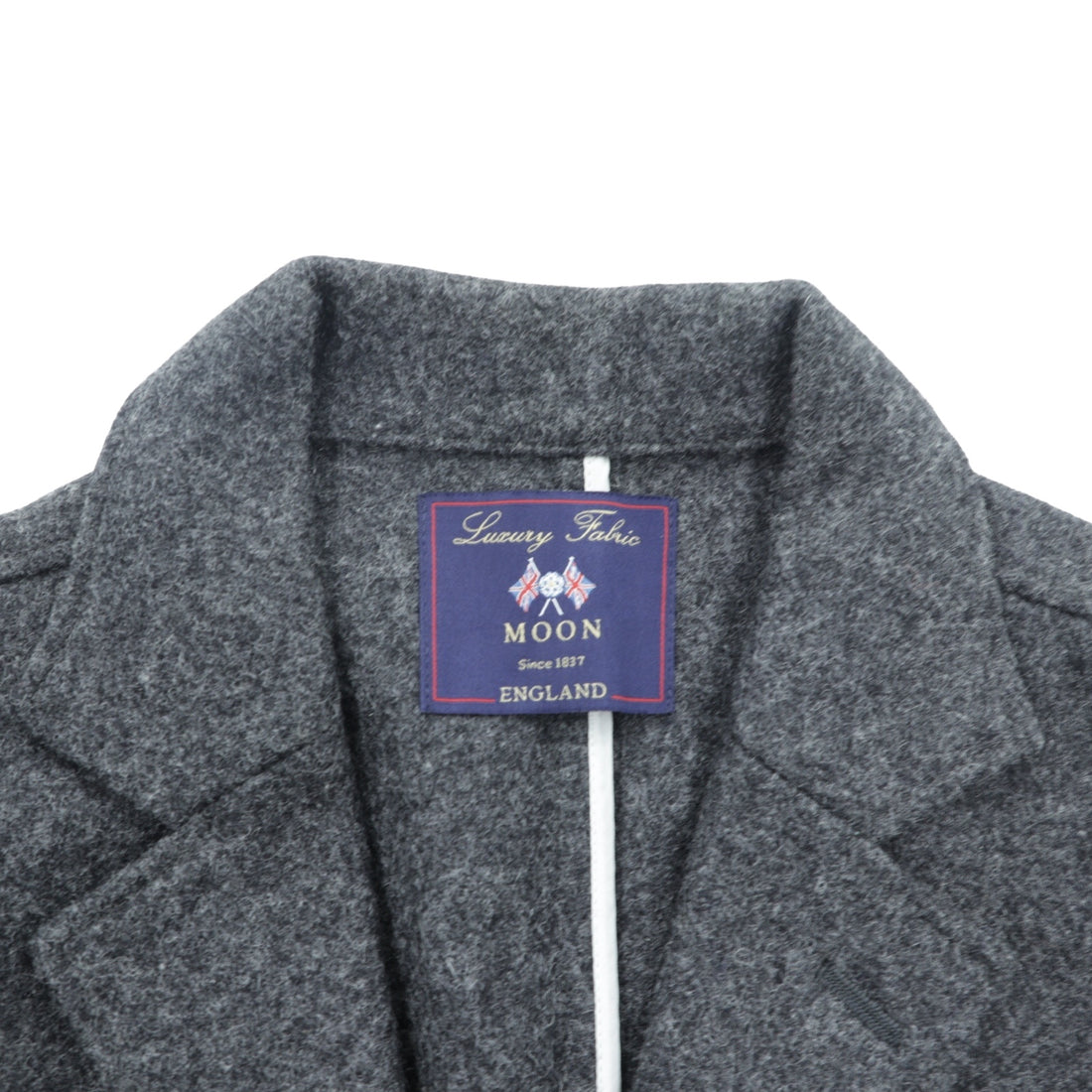 Cricket 1960 x BRONTE By MOON Made in Japan Tweed Leather 3B Wool Tailored Jacket, Size M, Gray