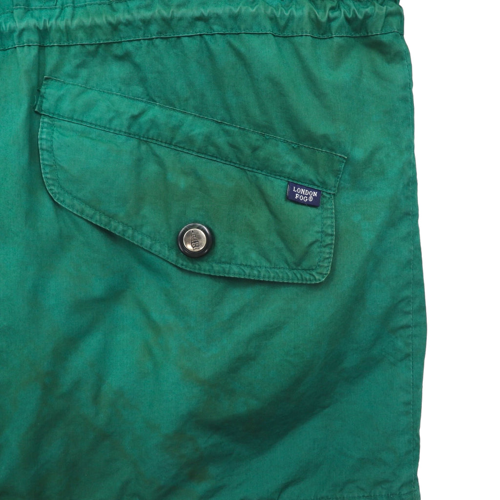 LONDON FOG 90s Field Coat Mountain Parka, XL, Green, Drawcord, Removable Padded Liner