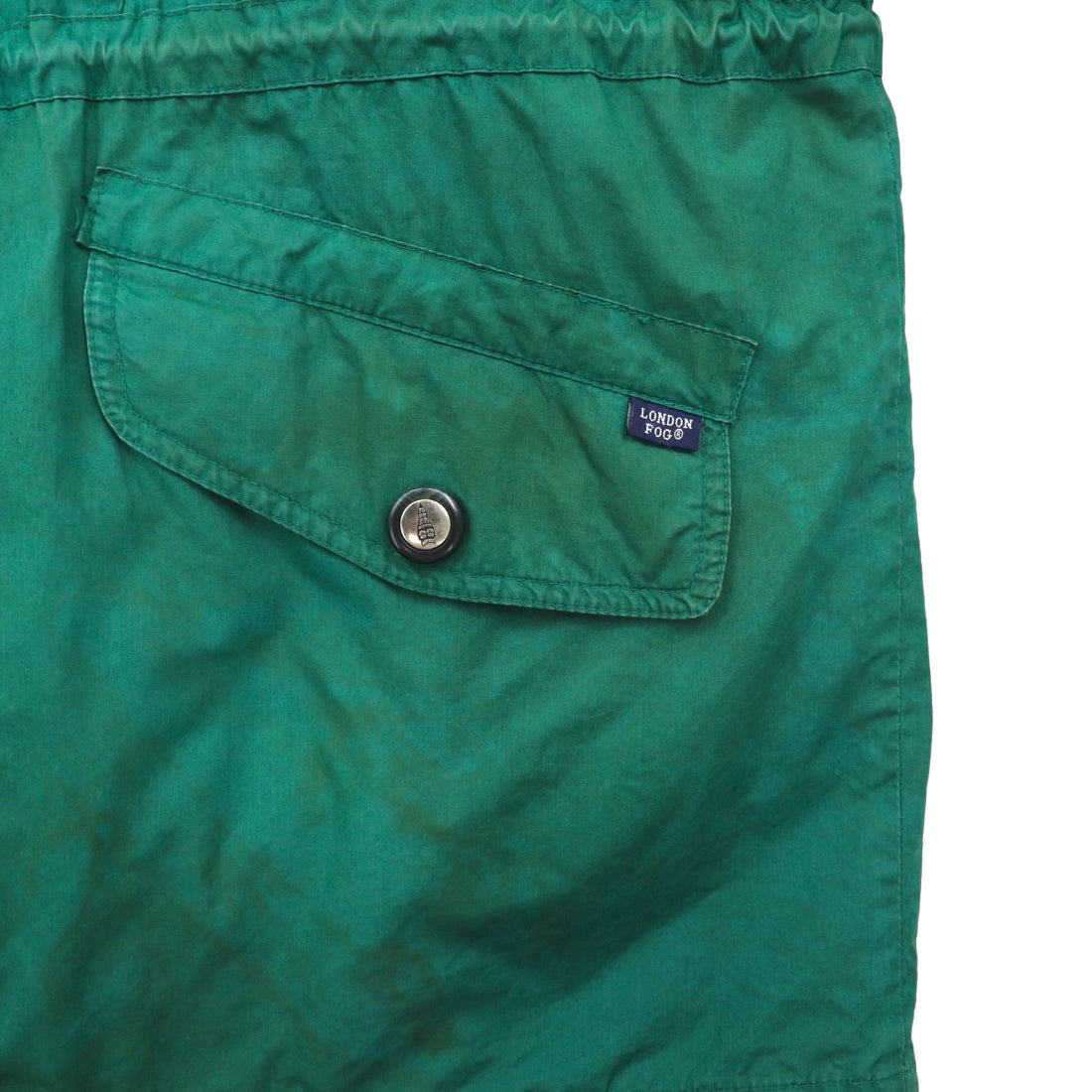 LONDON FOG 90s Field Coat Mountain Parka, XL, Green, Drawcord, Removable Padded Liner