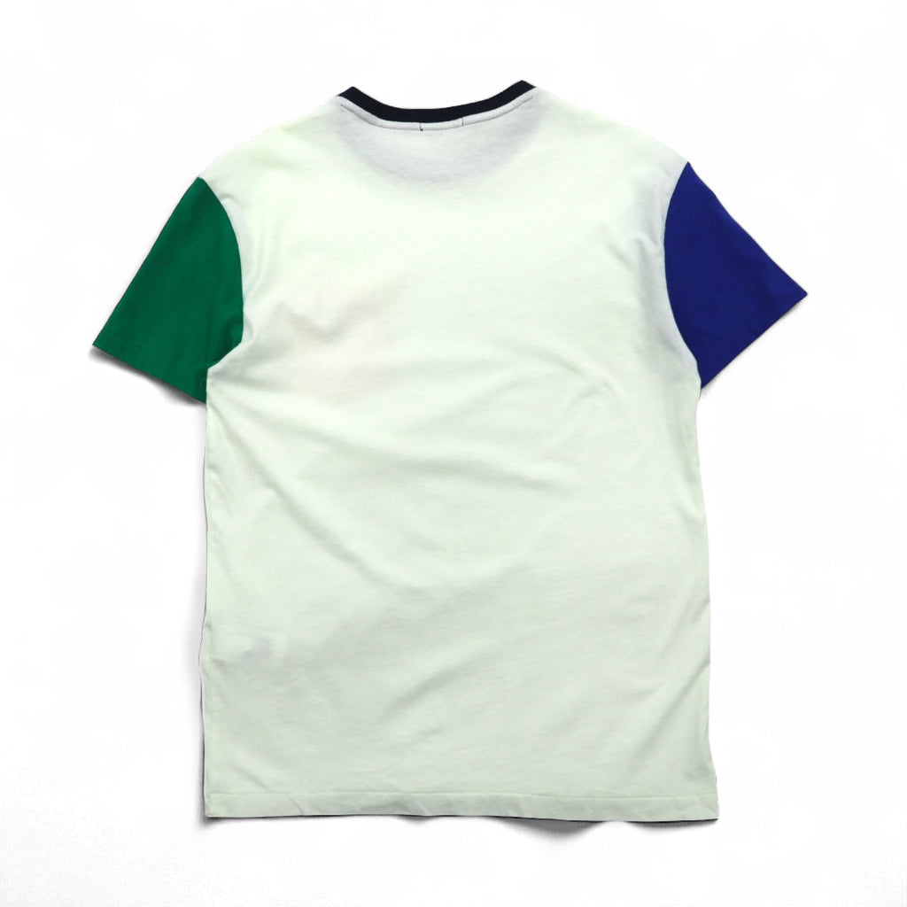 POLO RALPH LAUREN カラーブロック ポケット Tシャツ M ホワイト スモールポニー刺繍