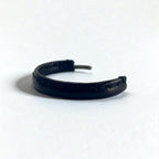 Hender Scheme レザー バングル ブラック シルバー 真鍮 ヌメ革 not lying jewelry bangle silver S