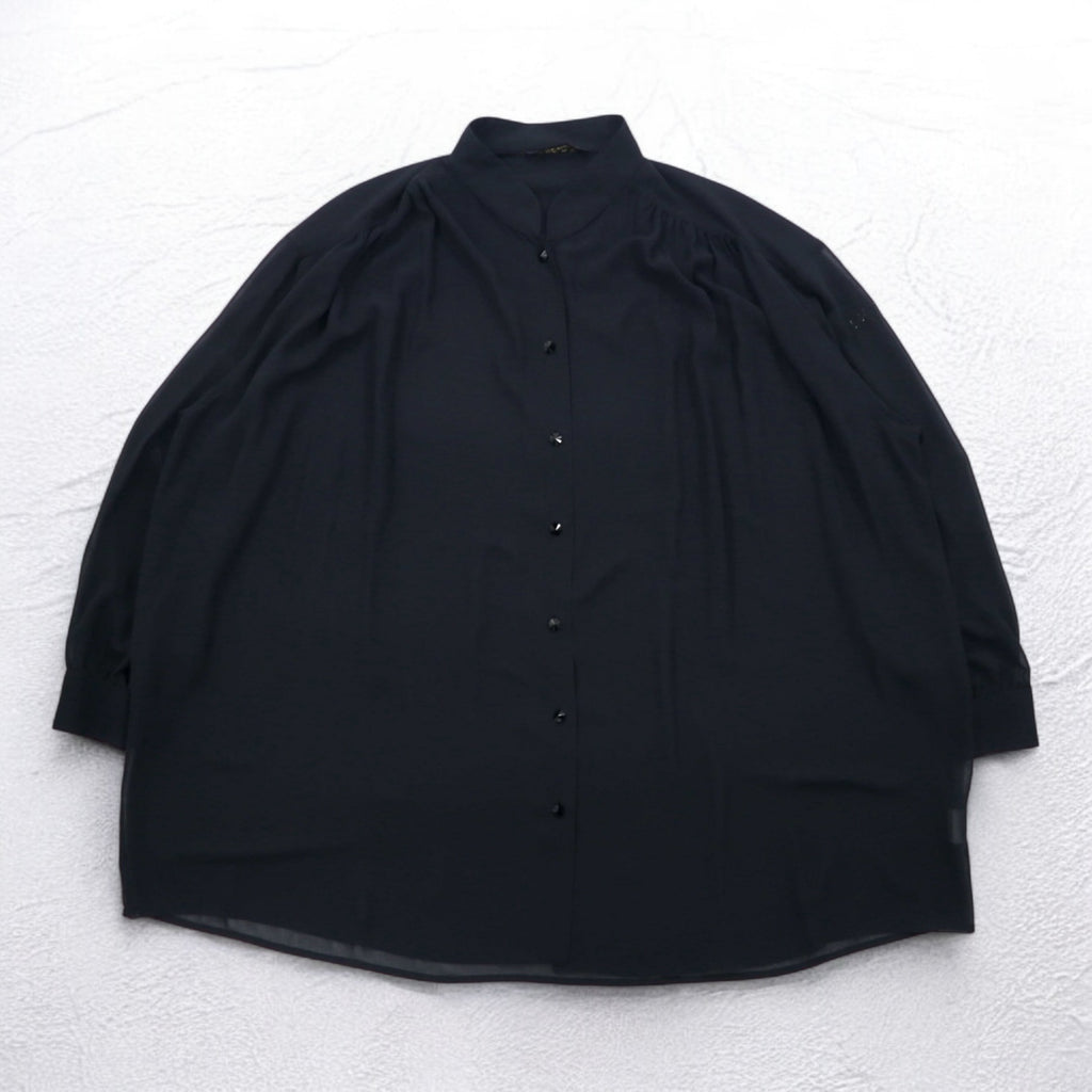Italiya Overshirt L Black Big Size La Moda GOJI Made in Japan