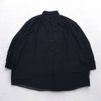 Italiya Overshirt L Black Big Size La Moda GOJI Made in Japan