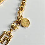 VERSACE グレカ ブレスレット Greca Bracelet ゴールド チェーン メデューサ チャーム