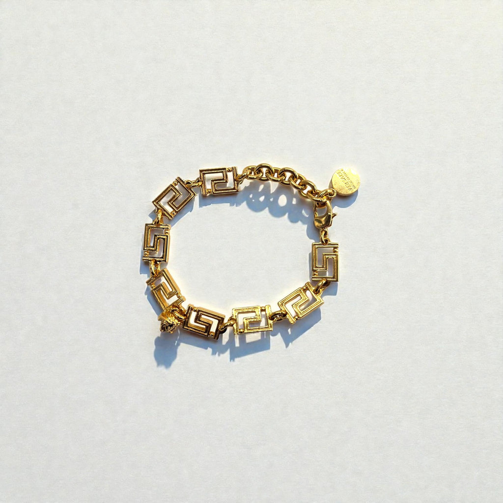 VERSACE グレカ ブレスレット Greca Bracelet ゴールド チェーン メデューサ チャーム