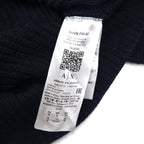 A|X ARMANI EXCHANGE ワッフル セーター コットン ニット M ネイビー 畦編み