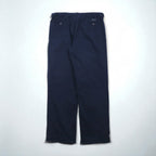 Polo Ralph Lauren 90s Polo Chino Pants, Double-Tuck Wide Leg, XL, Navy, Andrew Pant