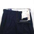 Polo Ralph Lauren 90s Polo Chino Pants, Double-Tuck Wide Leg, XL, Navy, Andrew Pant
